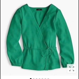J. Crew wrap top